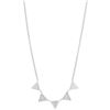 Image 1 : STEELX CLEAR CRYSTAL ARROW STATION NECKLACE