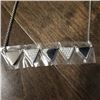 Image 2 : STEELX CLEAR CRYSTAL ARROW STATION NECKLACE