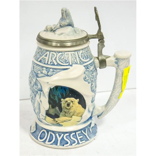 CERAMARTE ARTIC ODYSSEY BLUE POLAR BEAR STEIN