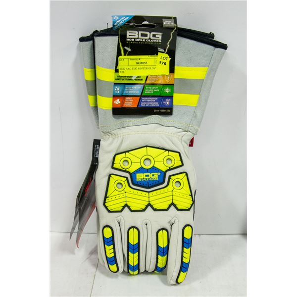 BDG ARC TEK WINTER GLOVES SIZE X2L