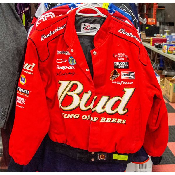 BUDWEISER DALE EARNHARDT JR JACKET SIZE MEDIUM