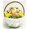 EASTER EGG GIFT BASKET WITH EGG WREATH,