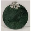 Image 1 : MARBLE AND PEWTER CUTTING BOARD