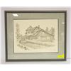Image 1 : EDMONTON STATION SIGNED PENCIL ART APPROX 21" X 26