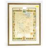 Image 1 : FRAMED HISTORICAL MAP OF MANITOBA 1779-1979