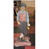 VINTAGE GARDEN GOLFER STATUE (APPROX 2')