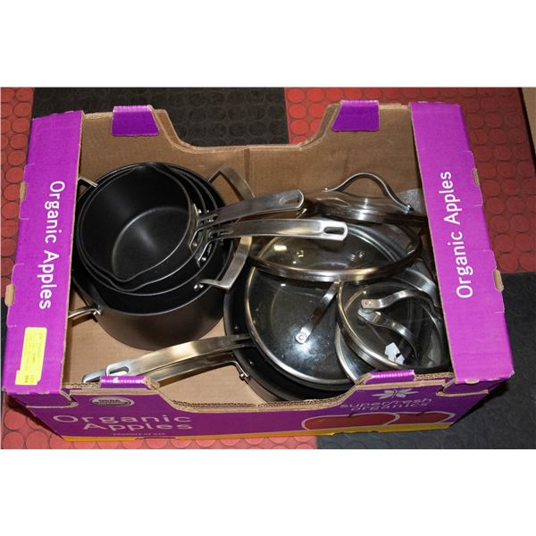 KIRKLAND 12PC HARD ANODIZED COOKWARE SET