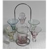 Image 1 : VINTAGE GLASS & DECANTER SET