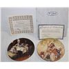 COLLECTOR PLATES, SPIRITUAL CERTIFICATES, 2 PLATES