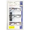 Image 1 : FOSTER GRANT LDS READING GLASSES 3 PACK +2.50