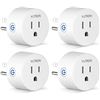 Image 1 : NEW SET OF 4 YUTRON SMART PLUGS, WHITE, AMZ SES