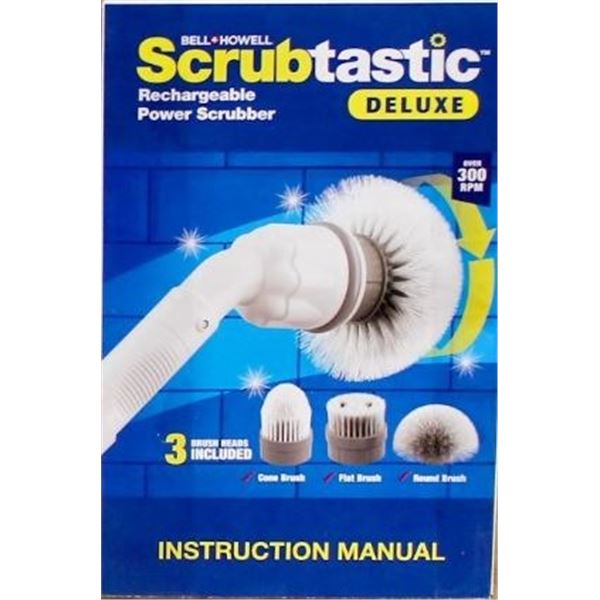 BELL & HOWELL SCRUBTASTIC RECHARGABLE SCRUBBER