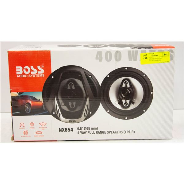 NEW BOSS AUDIO SYSTEMS 400WATT 6.5" 4-WAY FULL