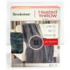 Image 1 : NEW BROOKSTONE HEATED THROW 50" X 60"