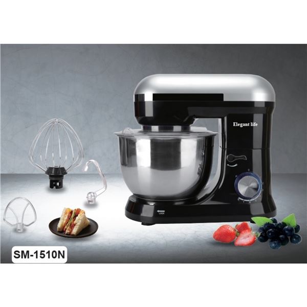 NEW ELEGANT LIFE STAND MIXER, BLACK, 120V, 60HZ,