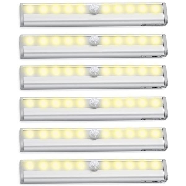 NEW CASE OF 6 AMIR UPGRADED MOTION SENSOR LIGHTS