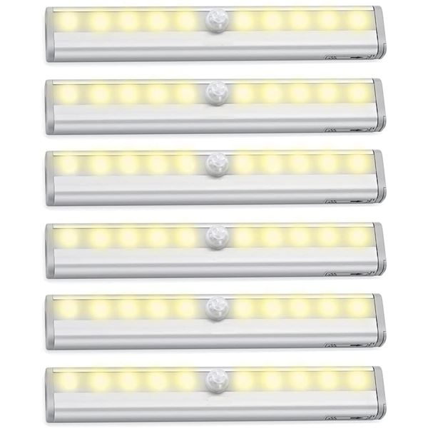 NEW CASE OF 6 AMIR UPGRADED MOTION SENSOR LIGHTS