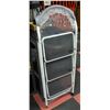 NEW BLACK AND WHITE 3 LEVEL STEP LADDER WITH