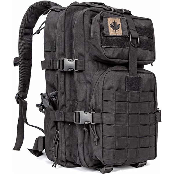 NEW MILITARY TACTICAL 33L BLACK BACKPACK WITH