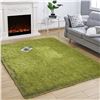 Image 1 : NEW GREEN SHAG AREA RUG, APPROX. 60 X 82"
