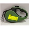 TUG RETRACTABLE PET LEASH GREEN AND BLACK, AMZ SES