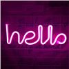 Image 1 : NEW REPACKED HELLO NEON LIGHT, TESTED, AMZ SES