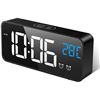 Image 1 : NEW MIRRORED LED DIGITAL ALARM CLOCK WITH