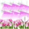 Image 1 : NEW JESLED 6 PACK OF 3FT T8 LED GROW LIGHTS, 30W