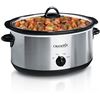 Image 1 : NEW 7QT STAINLESS STEEL CROCK POT WITH LID AND