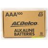 Image 1 : BOX OF AAA ACDELCO ALKALINE BATTERIES (100 IN BOX)