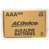 Image 1 : BOX OF AAA ACDELCO ALKALINE BATTERIES (100 IN BOX)