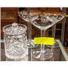 Image 2 : LARGE LOT OF VARIOUS CRYSTAL + GLASSWARE