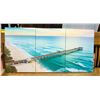 SET OF LANDSCAPE PANORAMIC PICTURES, 3 PIECES