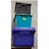 Image 1 : 3 STORAGE BINS