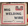 BOX OF ASSORTED MIG WELDING WIRE