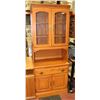 Image 1 : PITCH PINE 2 DOOR WOOD CABINET