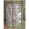 Image 1 : VINTAGE BRASS AND ETCHED GLASS MINI DISPLAY