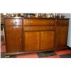 VINTAGE SOLID WOOD SIDE BOARD APPROX H-35" W-21"