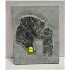 ESTATE MARBLE HAND CARVED INUIT PICTURE