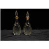 Image 1 : PAIR OF VINTAGE CUT GLASS LIQUOR DECANTERS