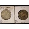 Image 2 : 1952 & 1957 CANADA SILVER 50 CENT PIECES
