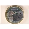 Image 2 : FRANKLIN MINT STERLING SILVER JAMES MADISON ROUND