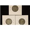 Image 2 : 3 ASSORTED CANADA SILVER 25 CENTS: 1905, 10 & 1930