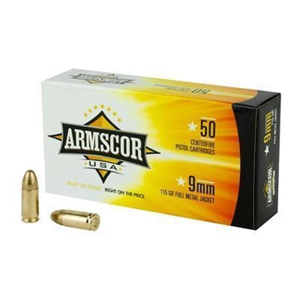 ARMSCOR 9MM 115GR FMJ - 50 Rds