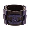 Image 1 : Chanel Black Blue Resin Boy Brick Bracelet