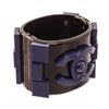 Image 2 : Chanel Black Blue Resin Boy Brick Bracelet