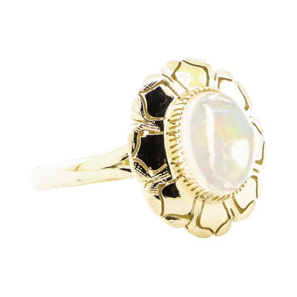 2.50 ctw Opal Ring - 14KT Yellow Gold