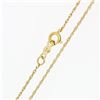 Image 6 : 14k Yellow Gold 7.75mm Round Pearl Solitaire Pendant Necklace w/ 16" Rope Chain