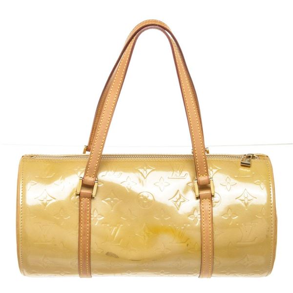 Louis Vuitton Yellow Monogram Vernis Bedford Handbag
