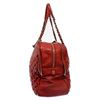 Image 3 : Chanel Red Quilted Lambskin Leather Mademoiselle Bowling Bag